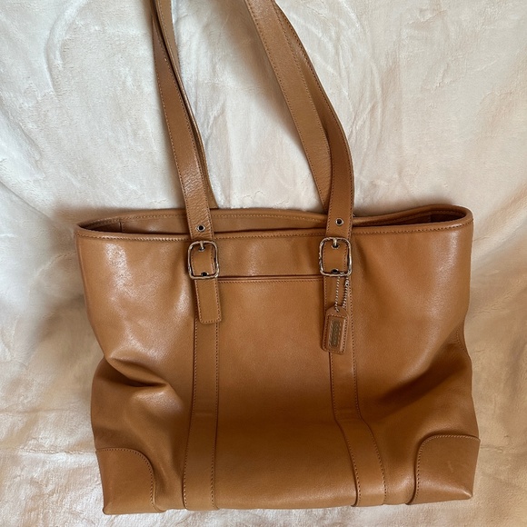 Pre-owned! Coach Hampton Vintage Large Carryall Tote In Brown No. B04F-5143 - Picture 2 of 15